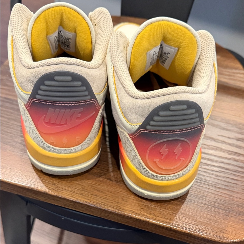 Nike Kids' Vibrant Yellow and Orange Sneakers